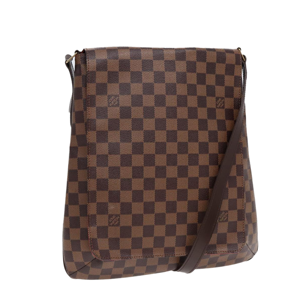 LOUIS VUITTON Damier Ebene M tte Shoulder Bag N51302 LV Auth yk14306