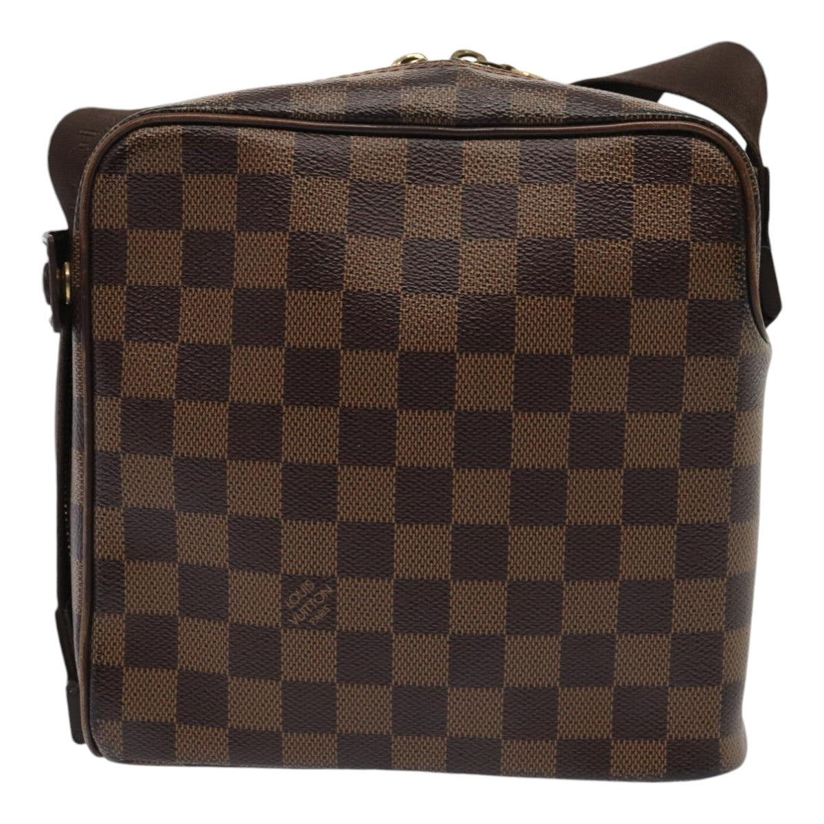 LOUIS VUITTON Damier Ebene Olaf PM Shoulder Bag N41442 LV Auth yk14316