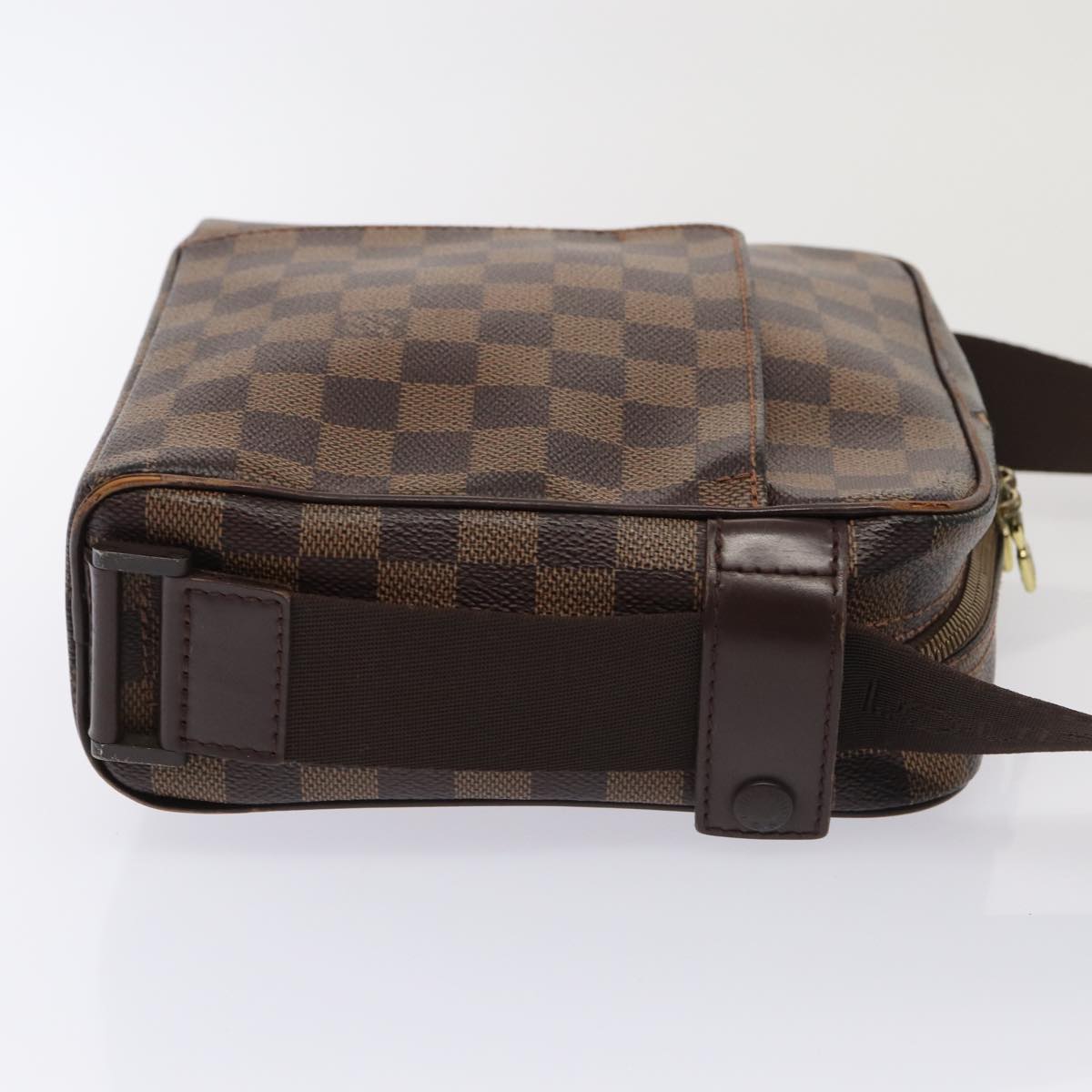 LOUIS VUITTON Damier Ebene Olaf PM Shoulder Bag N41442 LV Auth yk14316
