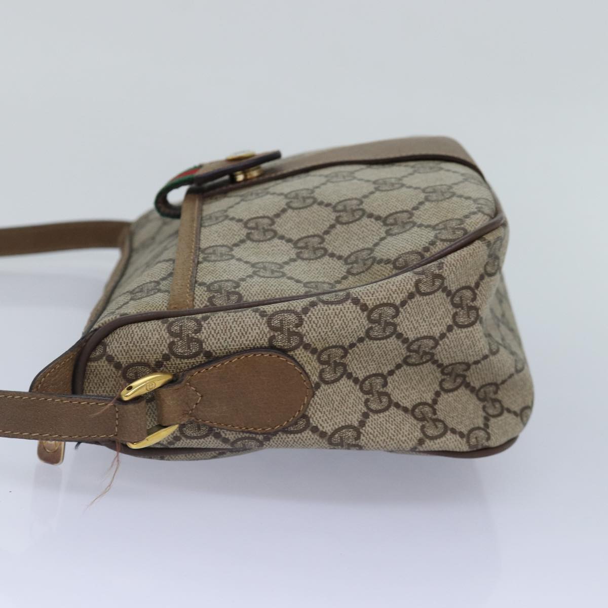 Gucci Leather Canvas Shoulder Bag
