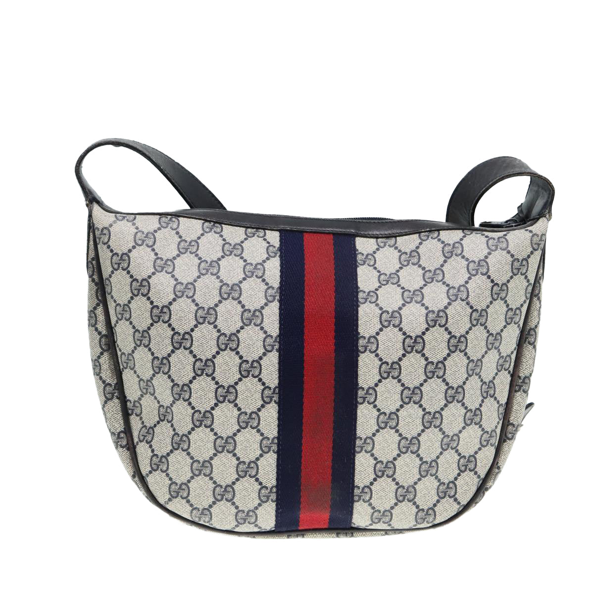 Gucci Leather Canvas Shoulder Bag