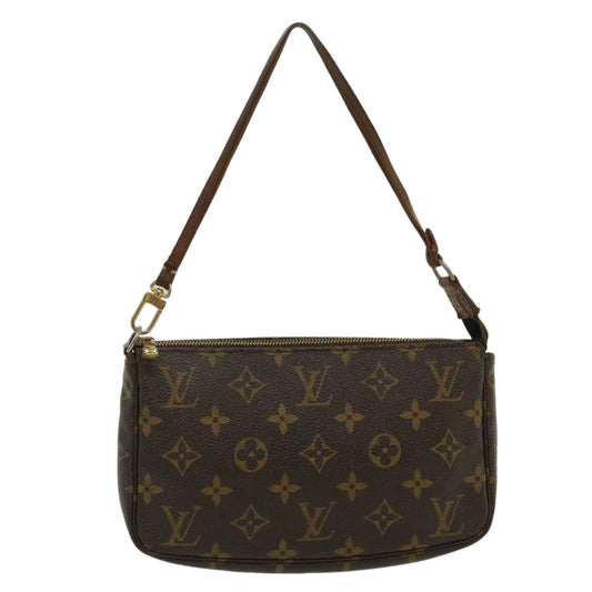 LOUIS VUITTON Monogram Pochette Accessoires Pouch M51980 LV yk4235