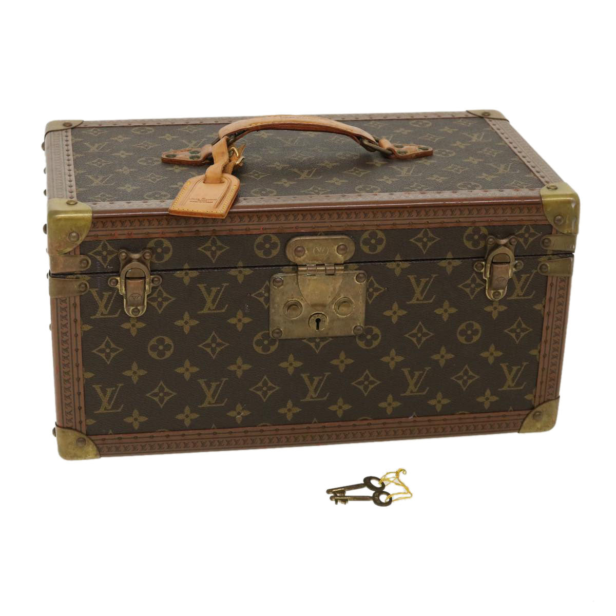 LOUIS VUITTON Monogram Boite Buteil Hand Bag Vanity   M21822 Auth yk5026