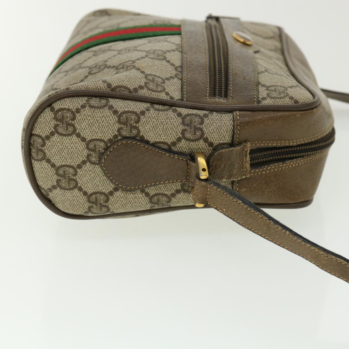 Gucci Leather Canvas Shoulder Bag