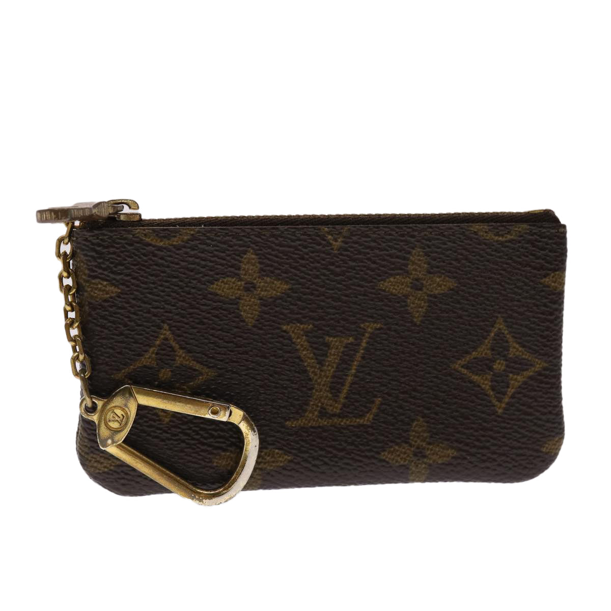 LOUIS VUITTON Monogram Pochette Cles Coin Purse M62650 LV Auth yk7602