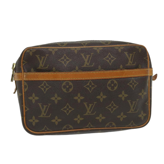 LOUIS VUITTON Monogram Compiegne 23 Clutch Bag M51847 LV Auth yk8776