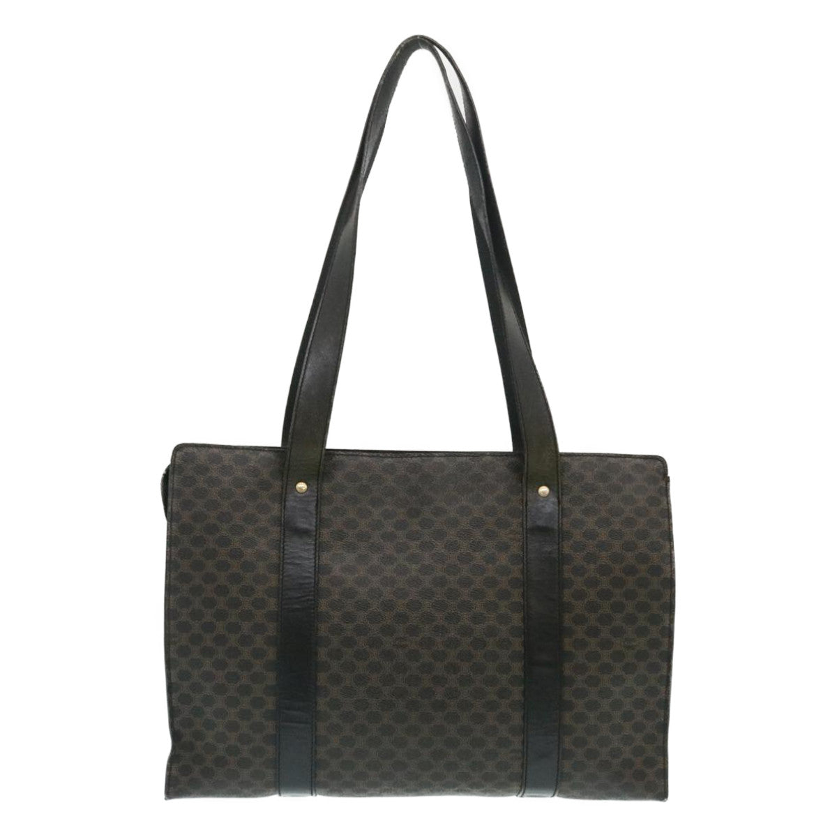 Luxury CELINE Macadam Canvas Tote Bag Black  yt711