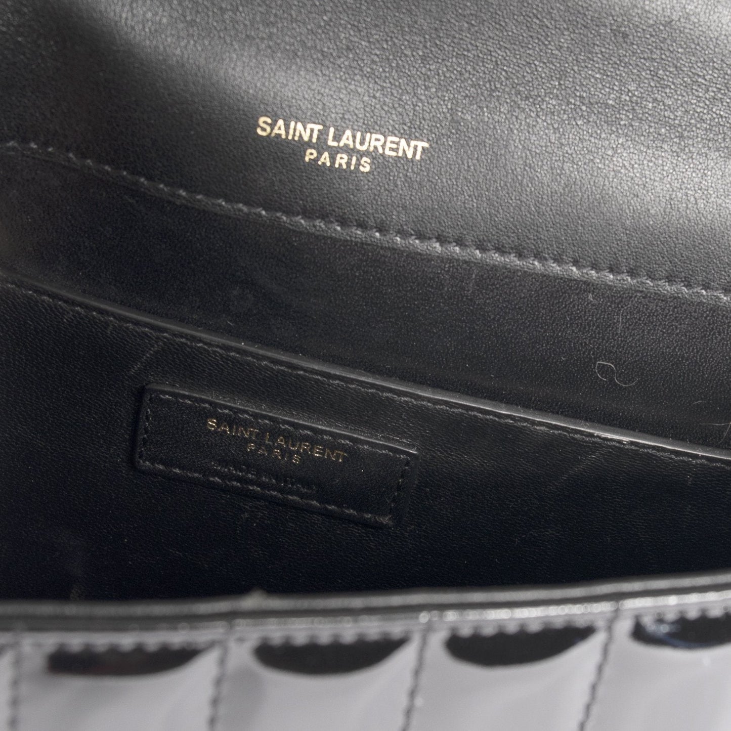 Yves Saint Laurent Large Quilted Monogram Vicky Bag