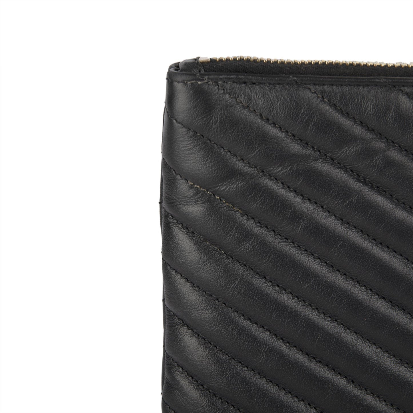 Yves Saint Laurent Matelasse Monogram Wristlet Pouch