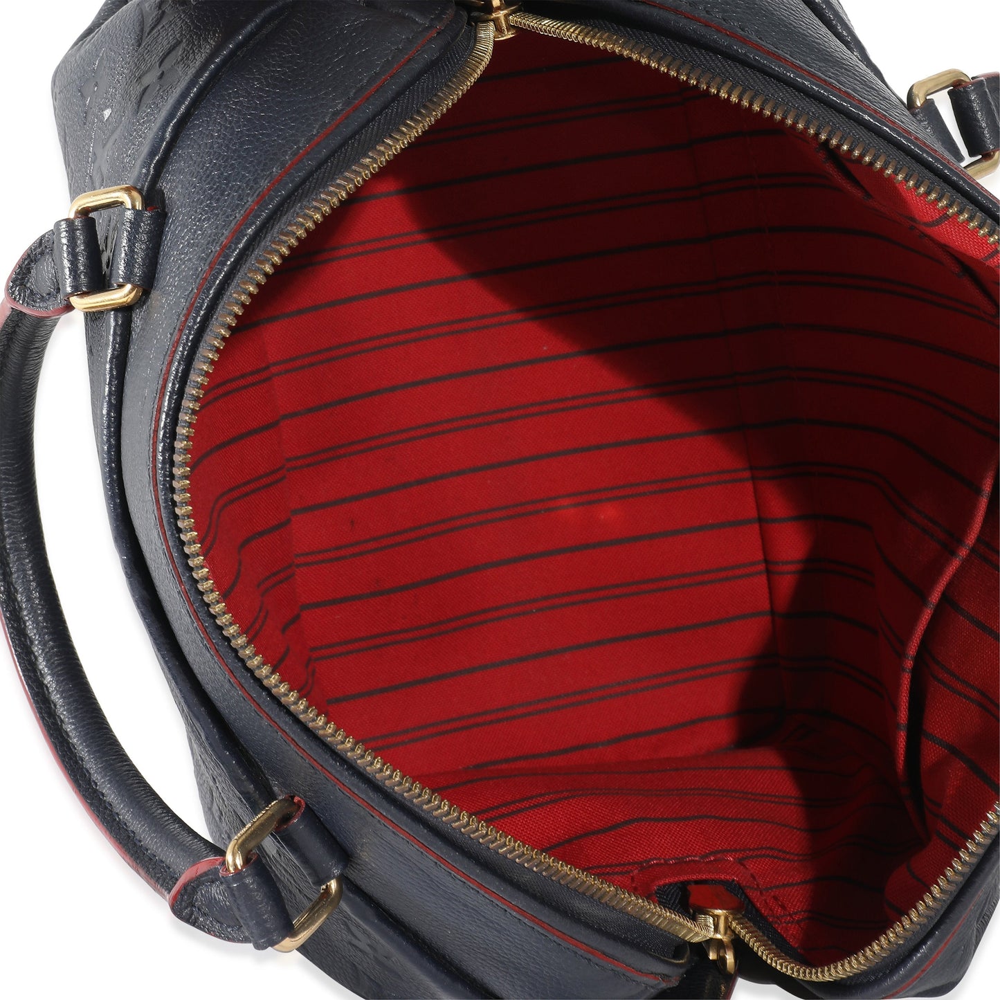 Louis Vuitton  Marine Rouge Monogram Empreinte Speedy BandouliÃ¨re 25 NM