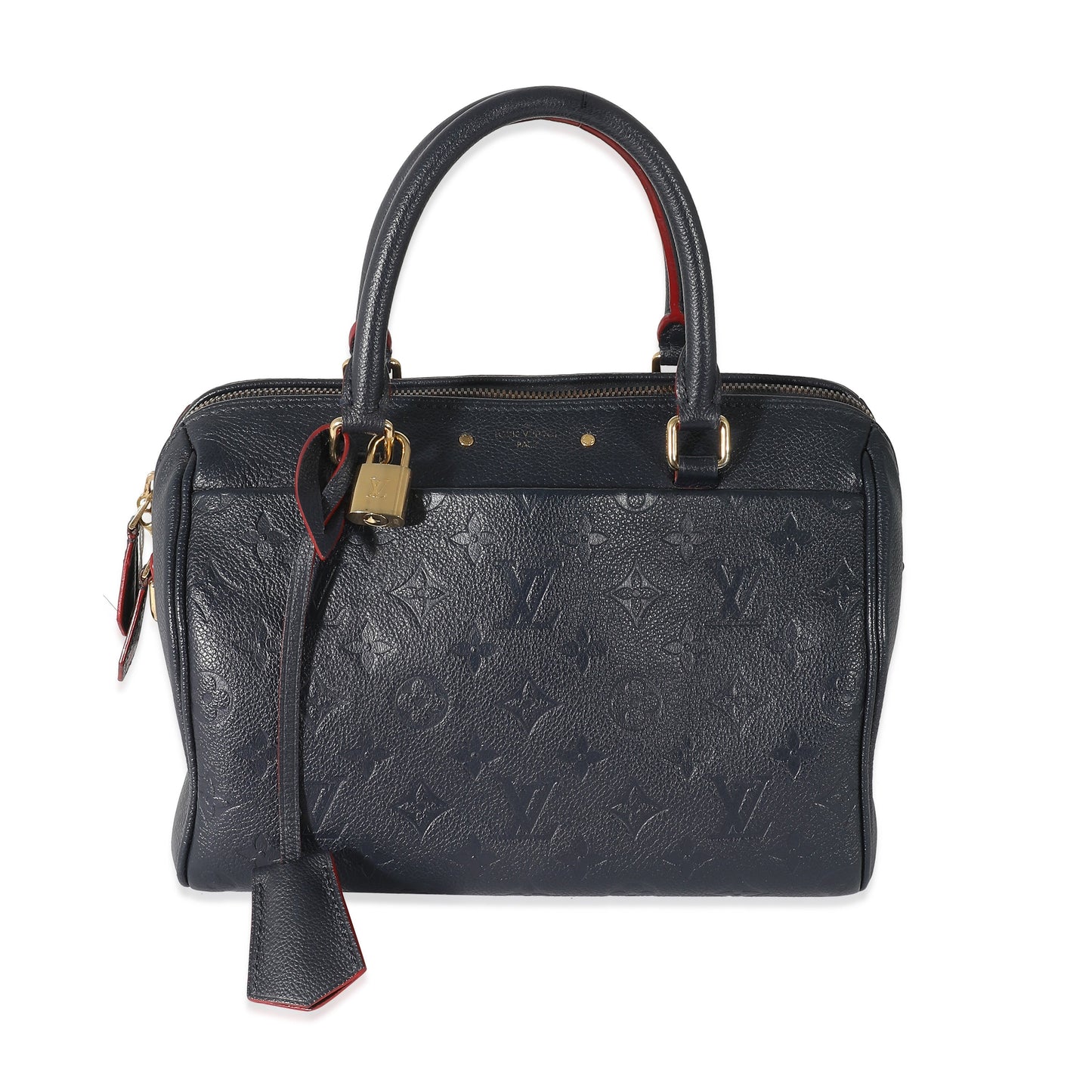 Louis Vuitton  Marine Rouge Monogram Empreinte Speedy BandouliÃ¨re 25 NM