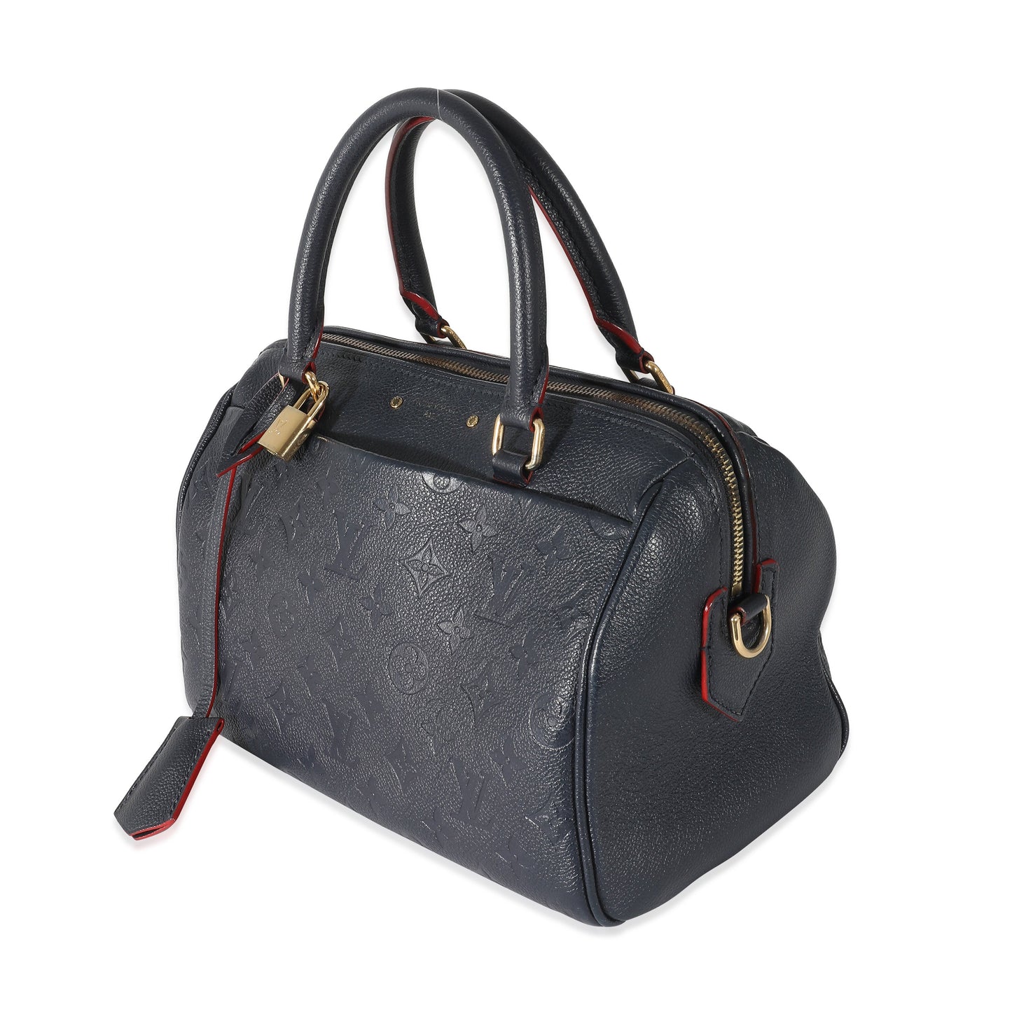 Louis Vuitton  Marine Rouge Monogram Empreinte Speedy BandouliÃ¨re 25 NM