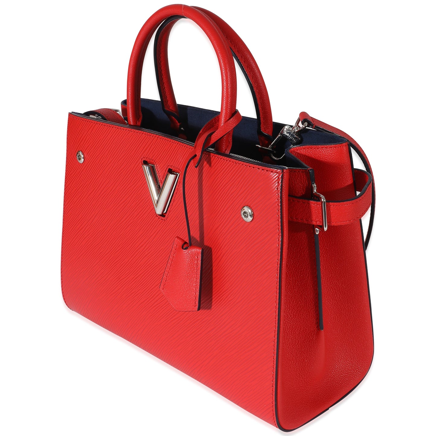Louis Vuitton Red Epi Leather Twisted Tote Bag