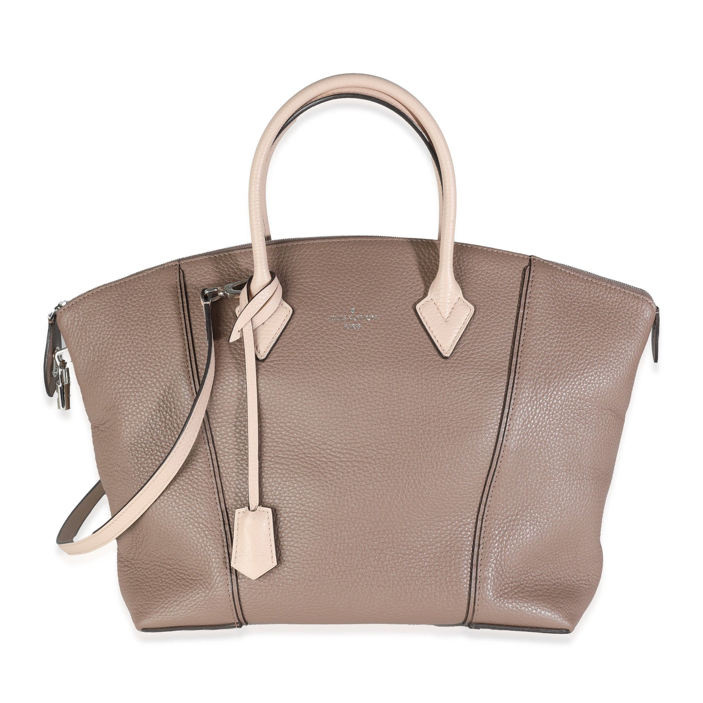 Louis Vuitton Taupe Petale Taurillon Soft Lockit MM