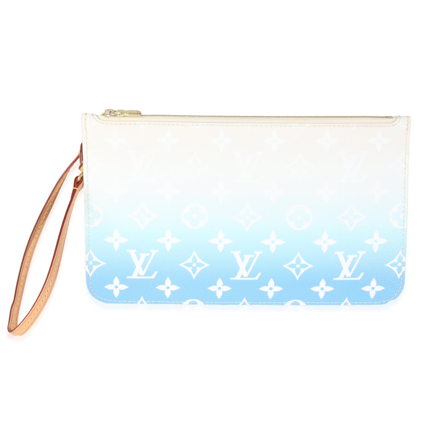 Louis Vuitton Blue By The Pool Monogram Canvas Neverfull Pouch