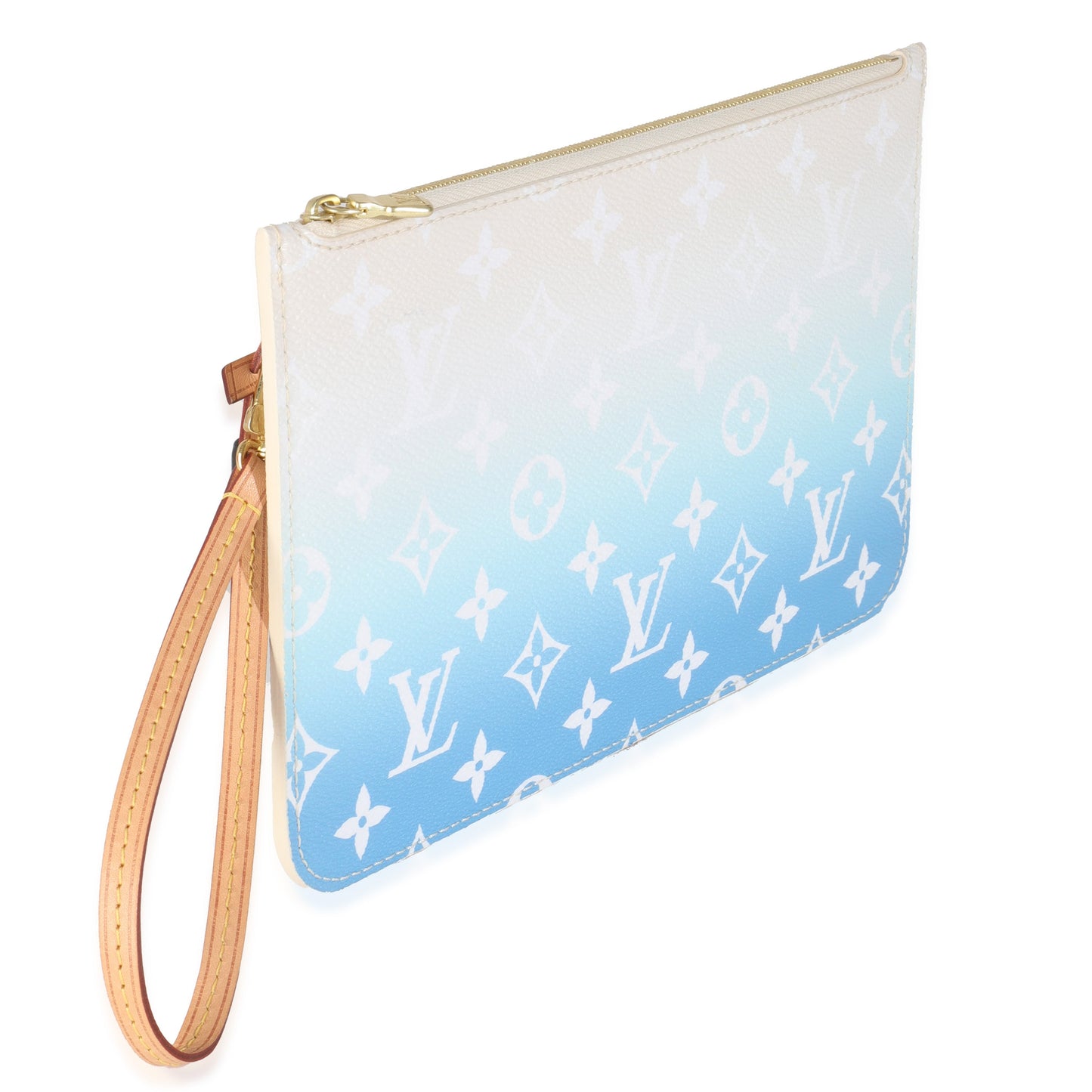 Louis Vuitton Blue By The Pool Monogram Canvas Neverfull Pouch