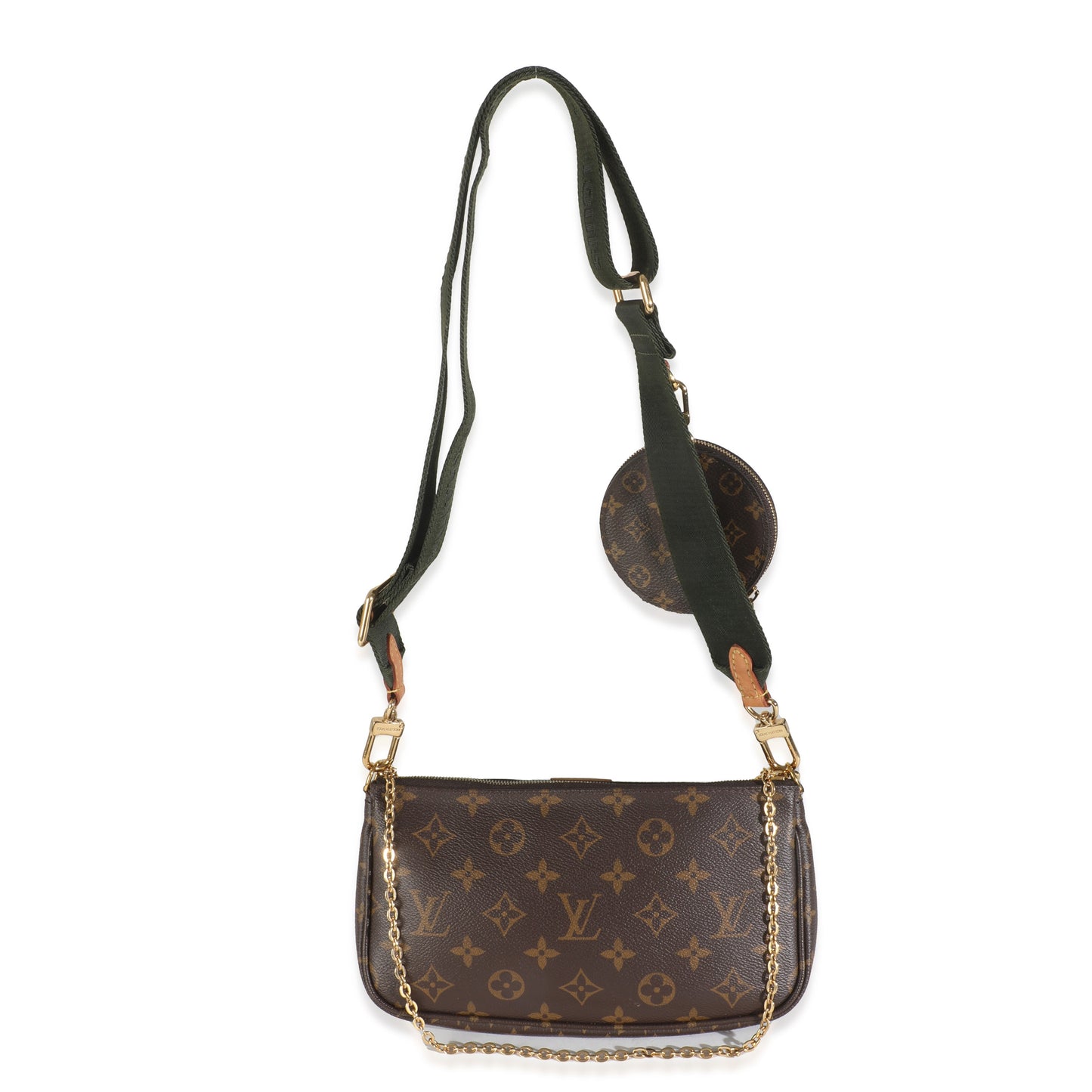 Louis Vuitton Khaki Monogram Canvas Multi Pochette Accessoires