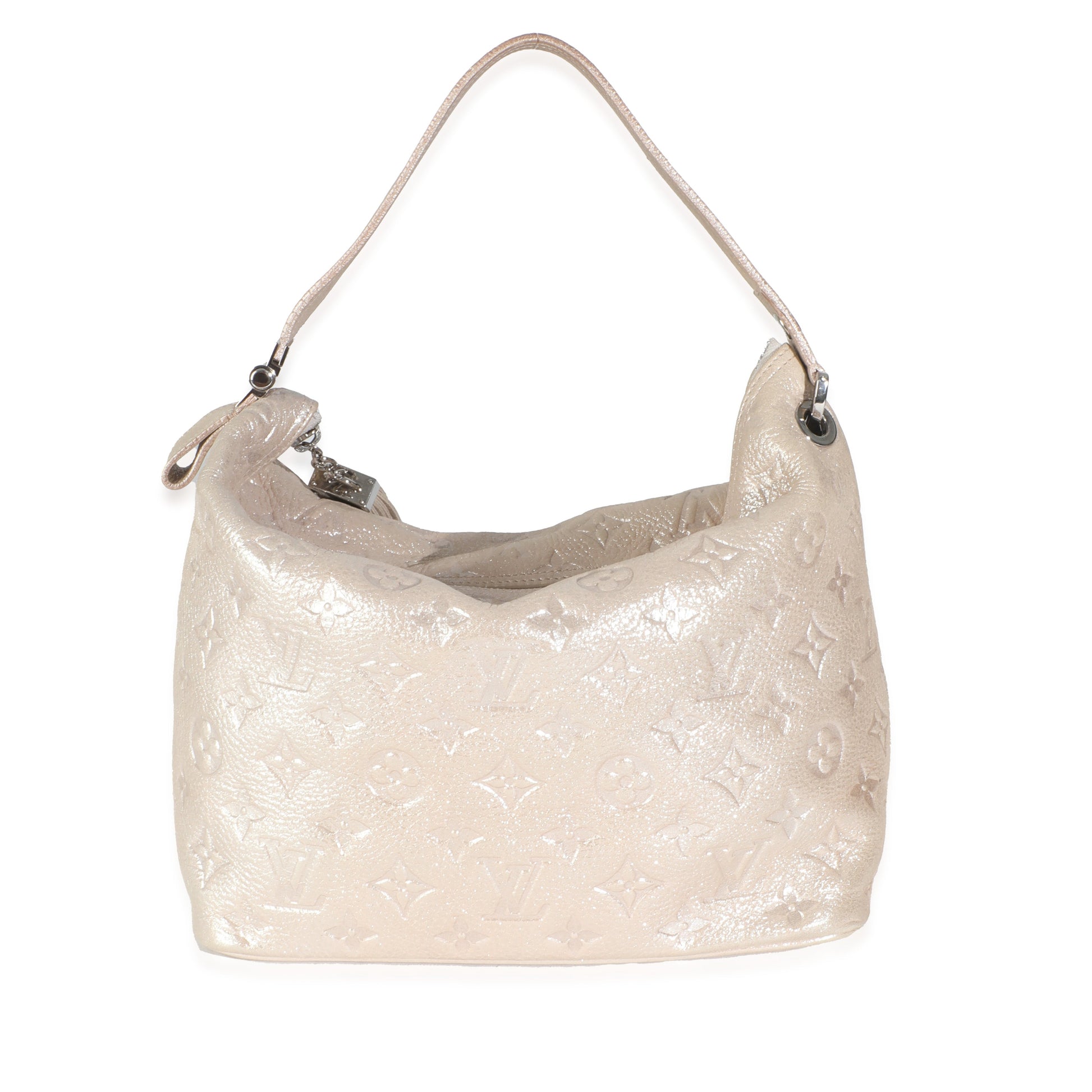 Louis Vuitton Sier Monogram Shimmer Calfskin Halo