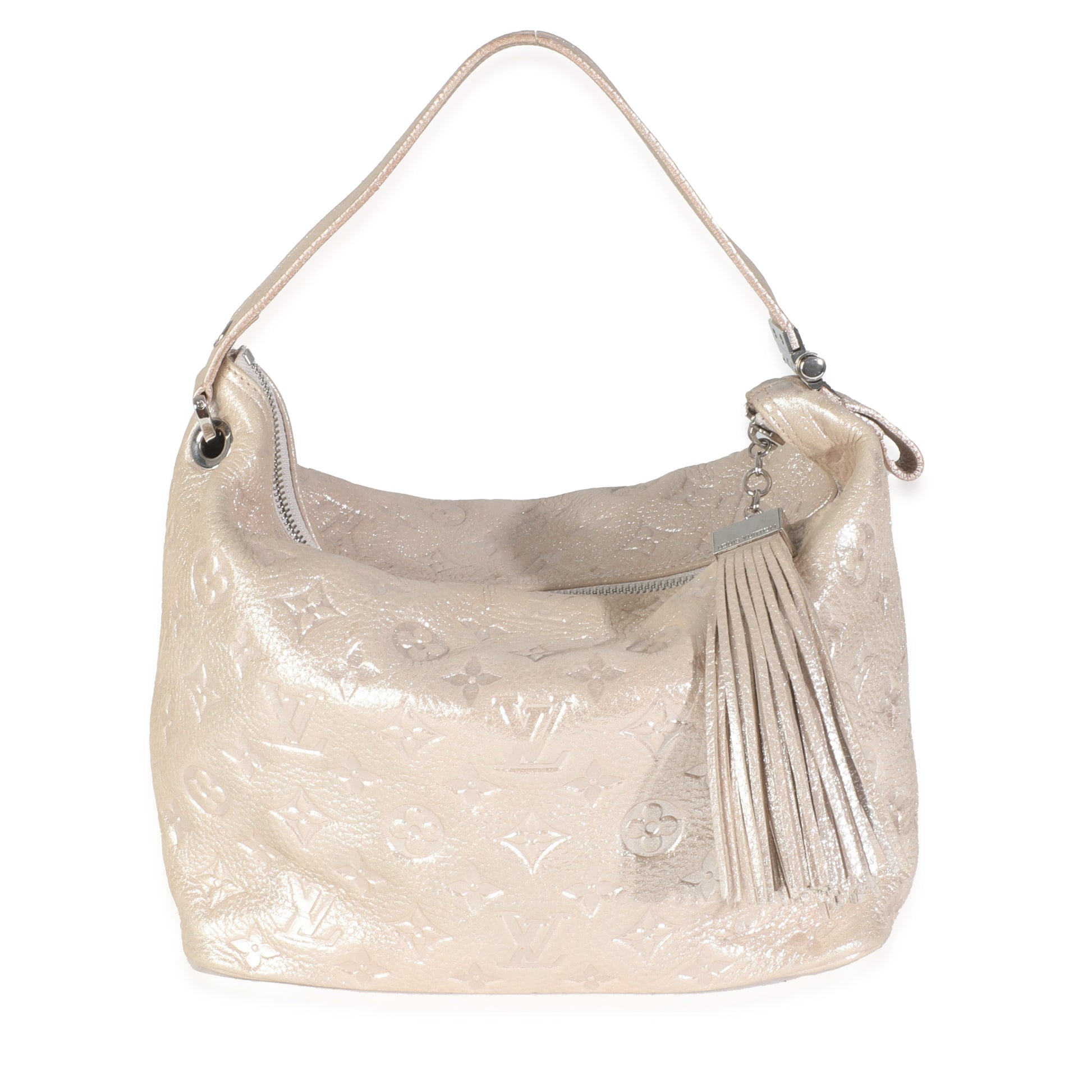 Louis Vuitton Sier Monogram Shimmer Calfskin Halo