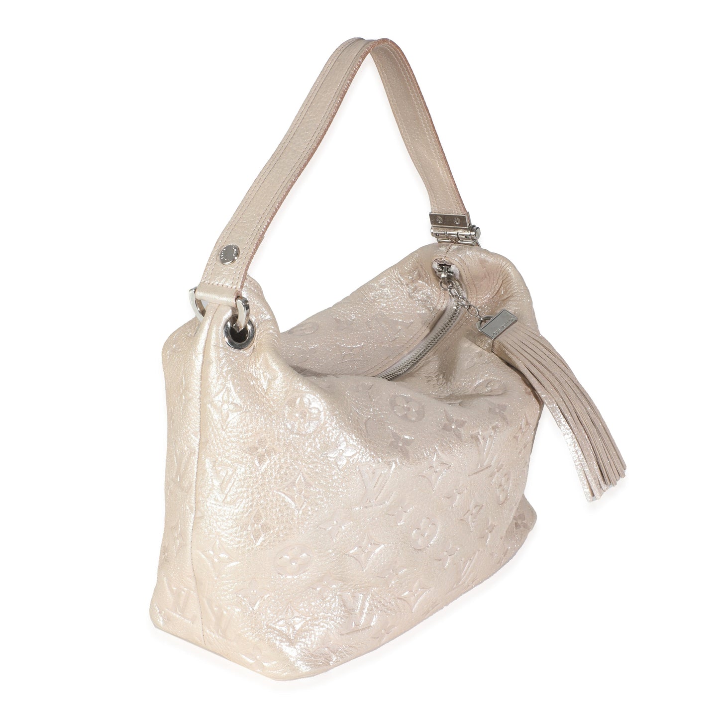 Louis Vuitton Sier Monogram Shimmer Calfskin Halo