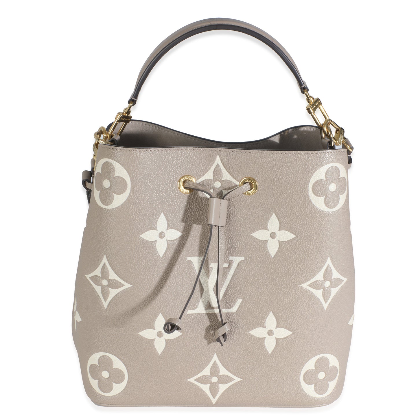 Louis Vuitton Tourterelle Creme Empreinte Monogram Giant Neonoe MM