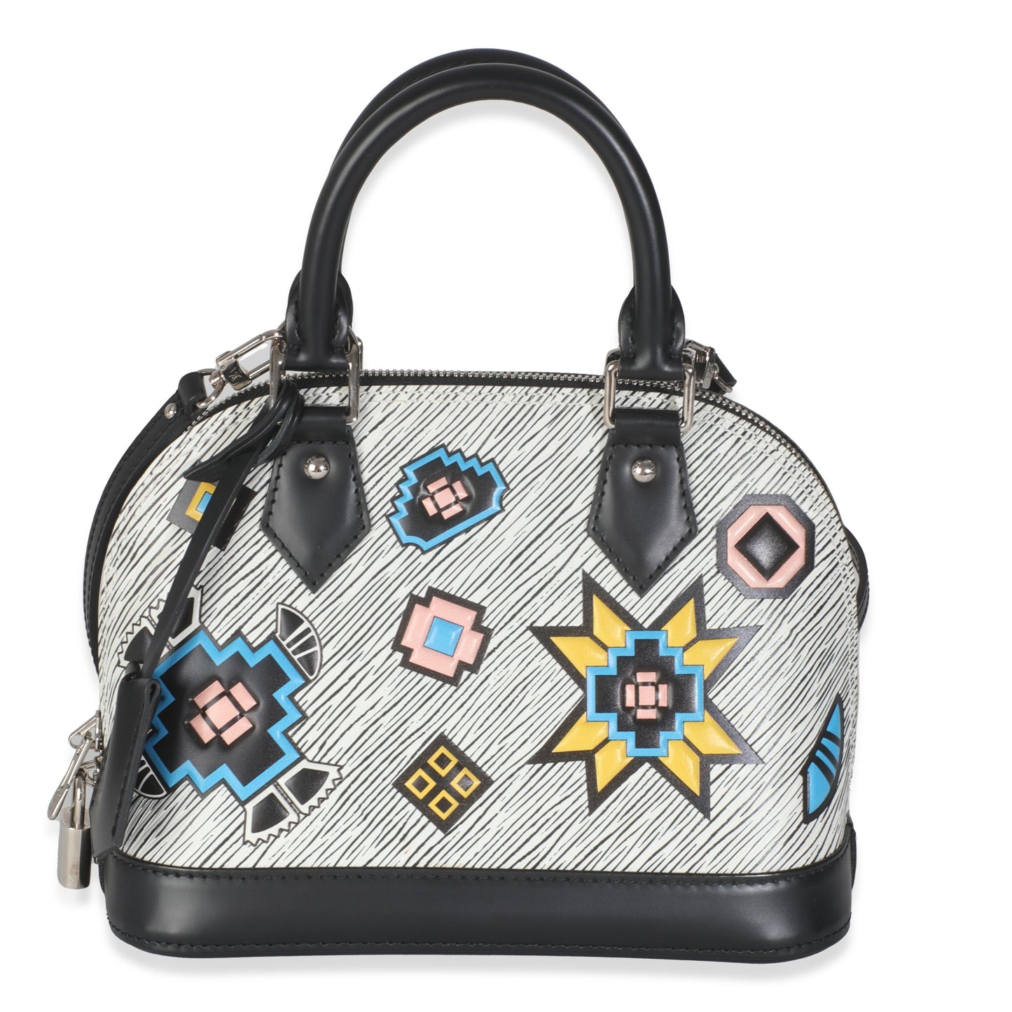 Louis Vuitton White Epi Azteque Alma BB