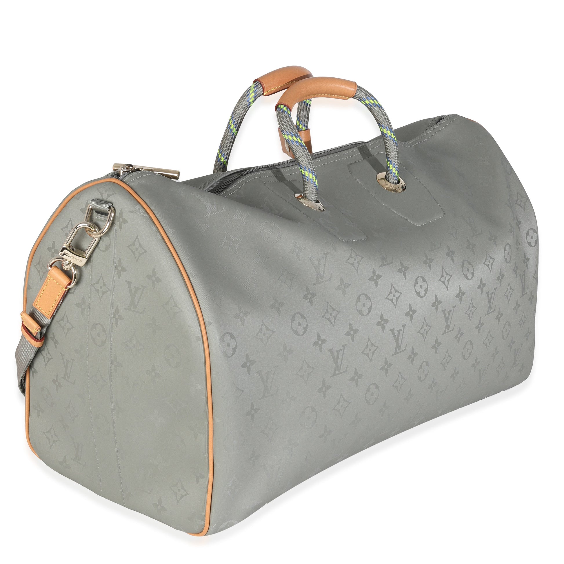 Louis Vuitton Monogram Titanium Keepall Bandouliere 50