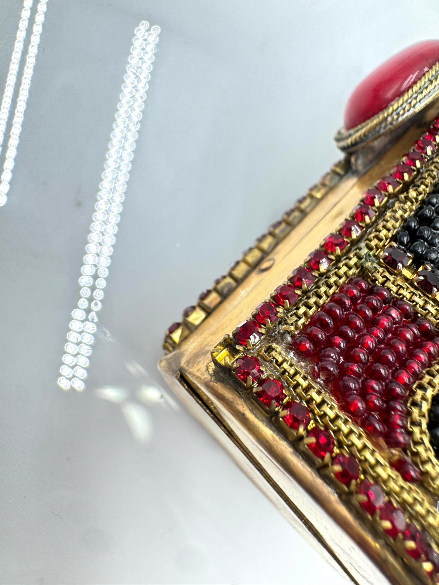 Chanel  1981 Jewelled Metal Clutch
