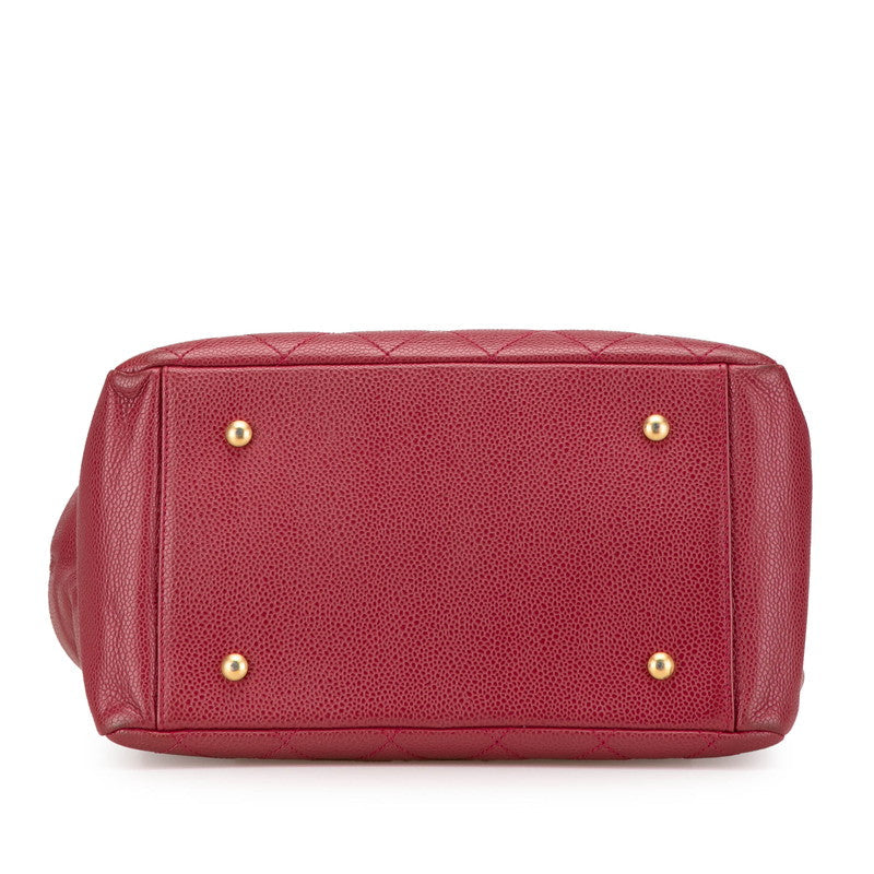 Chanel Coco Mark Matelasse Caviar Skin Shoulder Bag Classic Flap
