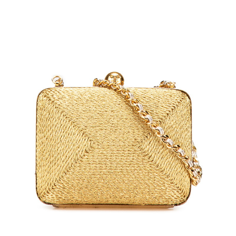 Chanel Coco Glitter Canvas Shoulder Bag