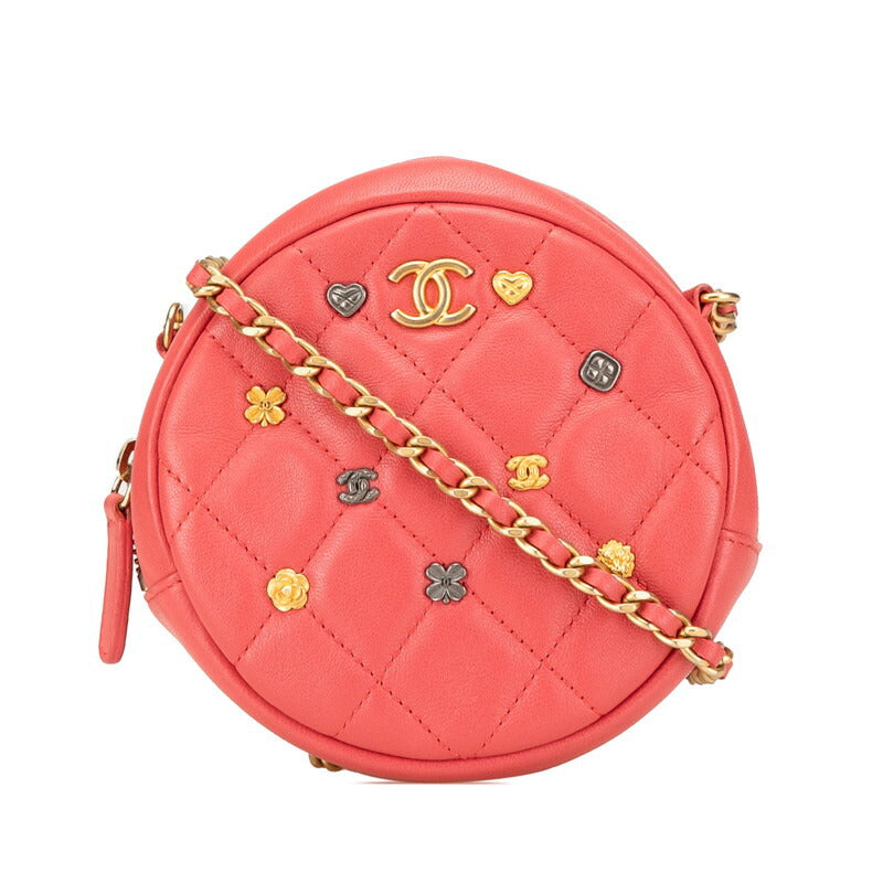Chanel Coco Mark Matelasse Lambskin Shoulder Bag Classic Flap