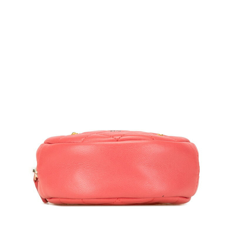 Chanel Coco Mark Matelasse Lambskin Shoulder Bag Classic Flap